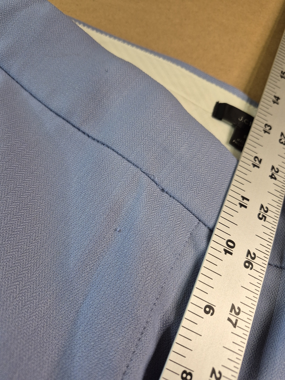 Light Blue Women’s Tailored Dress Pants - Picture 7 of 11